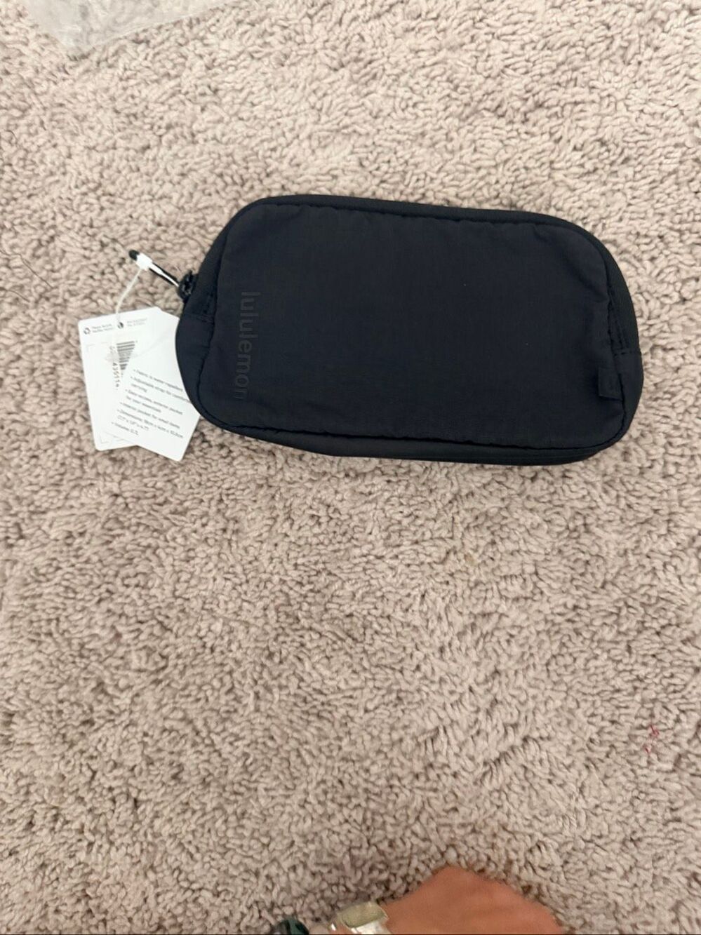 Lululemon Everywhere Mini Belt Bag 0.7L Black Nylon Fanny Pack Crossbody NEW